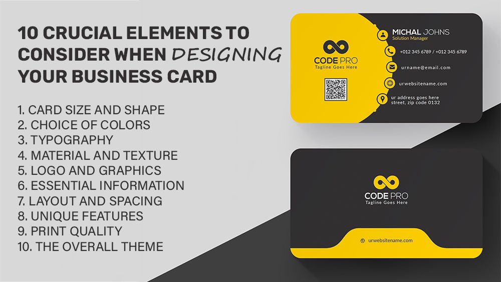 10 Crucial Elements to Consider When Designing Your Business Card