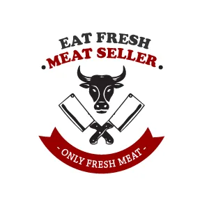 Eat Fresh Meat Seller - Logo