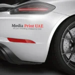 Sports Car Branding Bumper Sticker - Car Branding in Dubai - Design & Installation