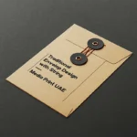 Letterhead & Envelope Design & Printing 3 Traditional Envelop Design with string