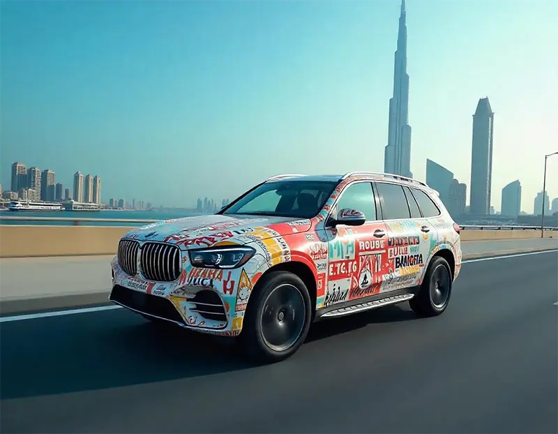 Car wraps are ideal for the UAE’s diverse market