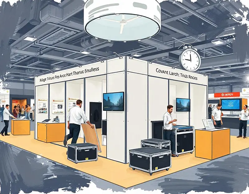 Efficient booth setup process saving valuable time and resources