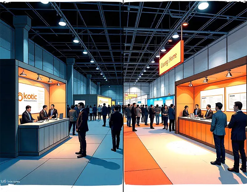 Strategic booth placement enhances visibility and engagement