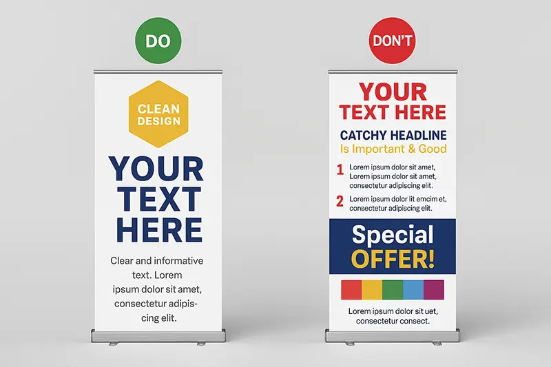 INDEX Expo: Interior Signage That Sells 4 Good vs bad signage design at trade shows