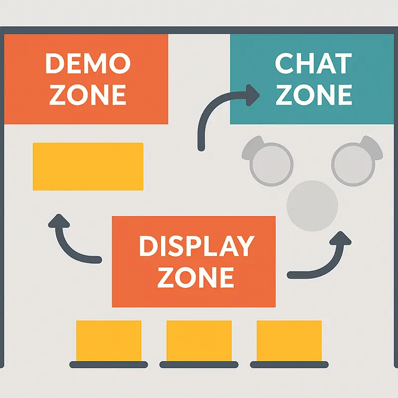 Stand Graphics for 360° Expo Visibility at DWTC 1 Smart layout divides your booth into focused zones