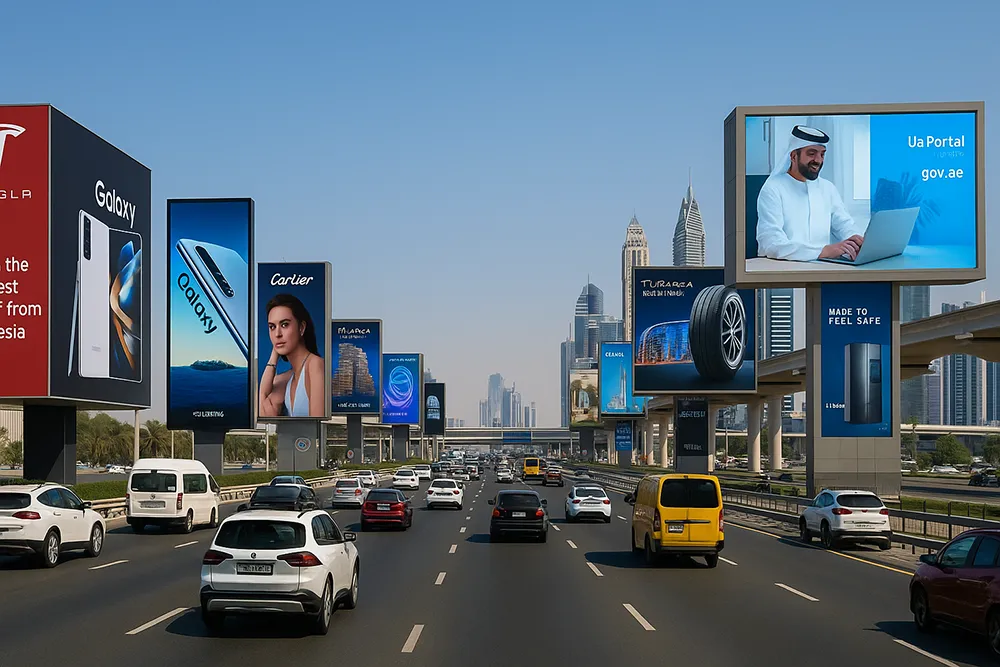 Billboards along Sheikh Zayed Road deliver massive daily exposure