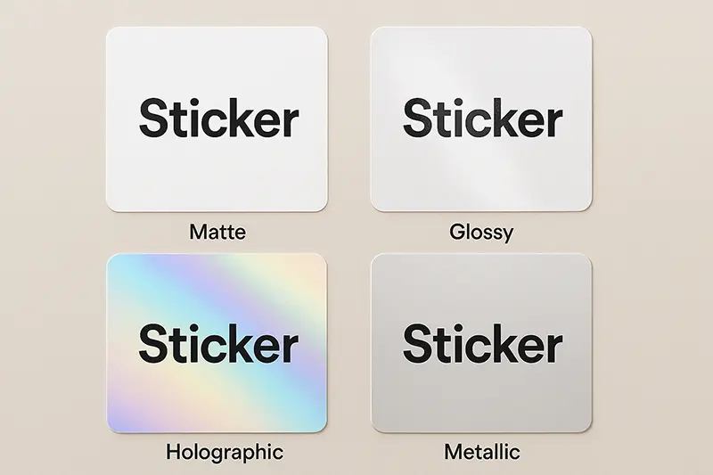 Sticker Printing Dubai: Expo-Ready Labels for GITEX GLOBAL 2025 4 Common sticker finishes for tech expo branding
