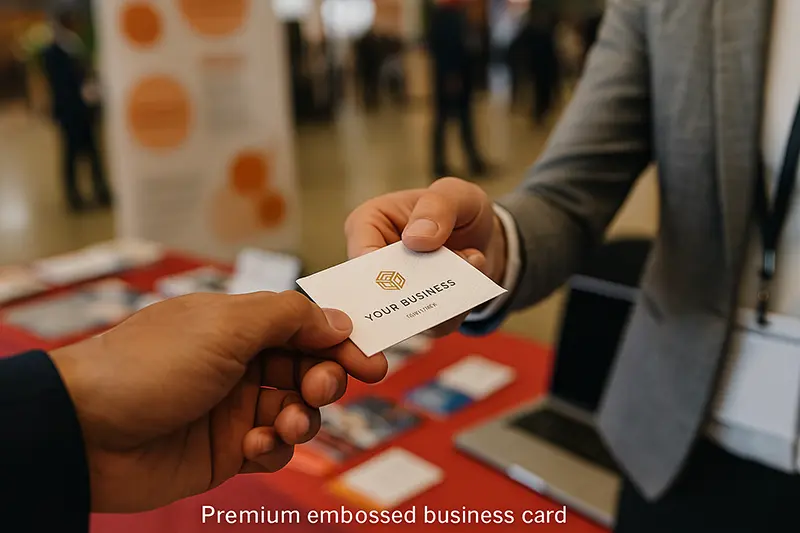 High-quality business cards support effective networking