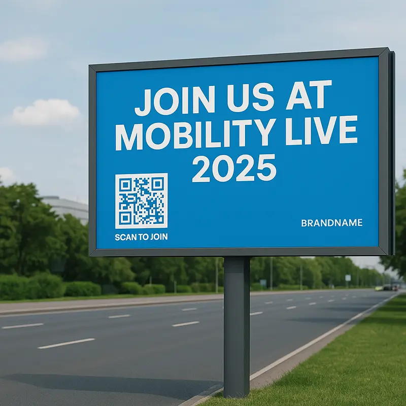 Billboard Advertising in Dubai: Big-Format Wins Ahead of PRS MEA 2025 2 Ideal billboard design with QR and short, bold message