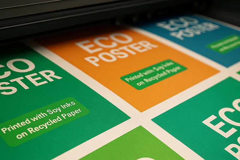 Plastics Recycling Expo: Eco-Smart Booth Prints 2 Posters printed with soy ink on recycled paper