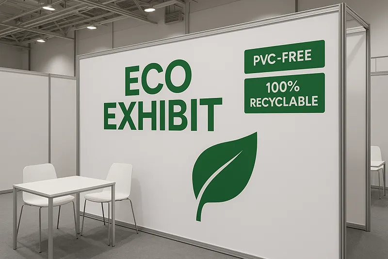 Plastics Recycling Expo: Eco-Smart Booth Prints 4 Reusable modular booth with recyclable graphics